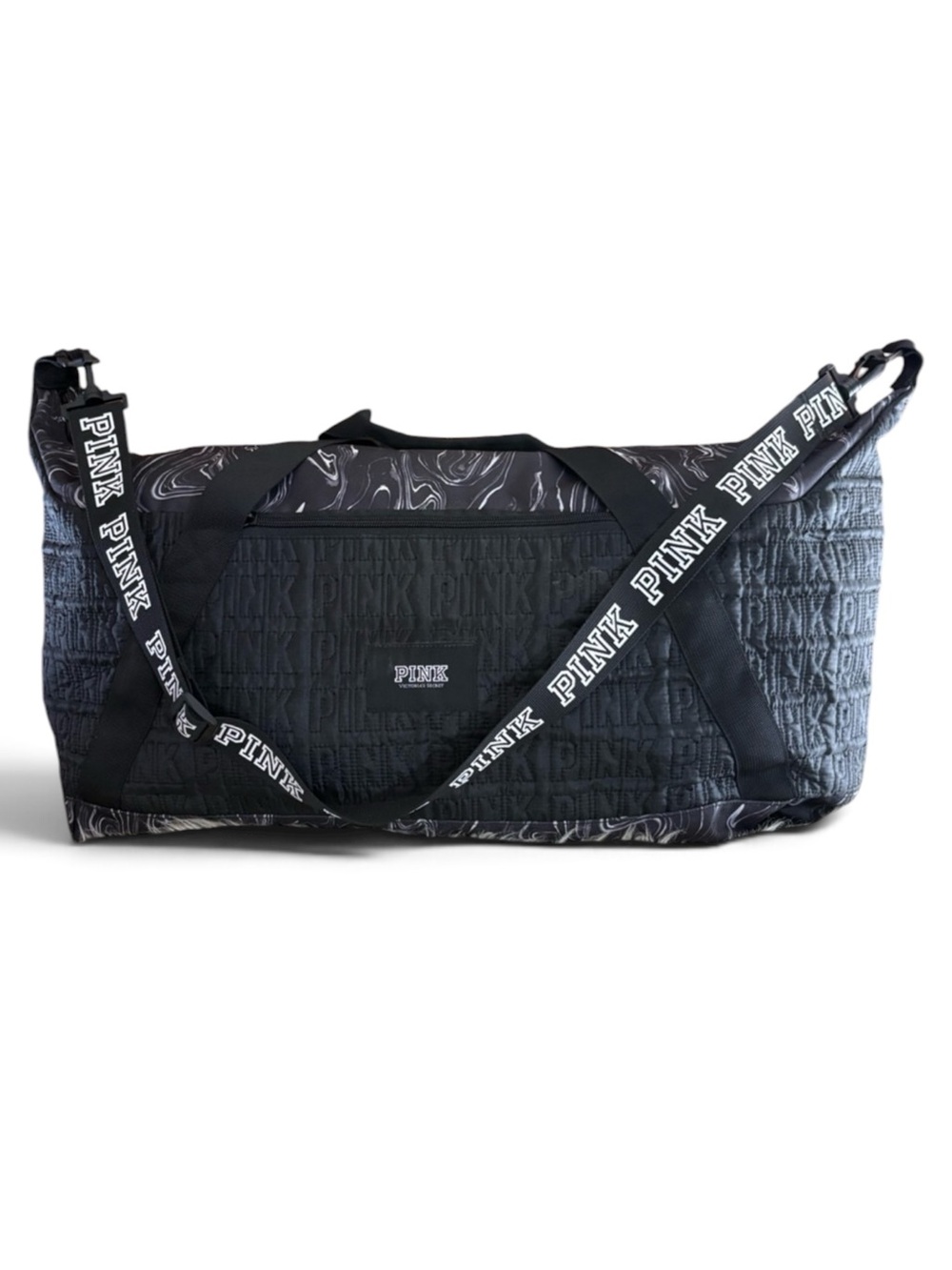 PINK Victoria's Secret Black Extra Large Weekend Duffle Bag
